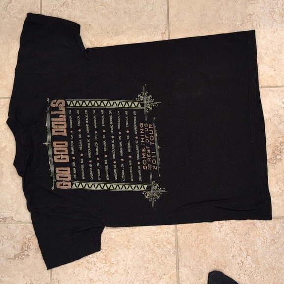 Rare! Goo Goo Dolls 2011 Canada Tour T-Shirt Something For The Rest Of Us Album - Picture 6 of 6